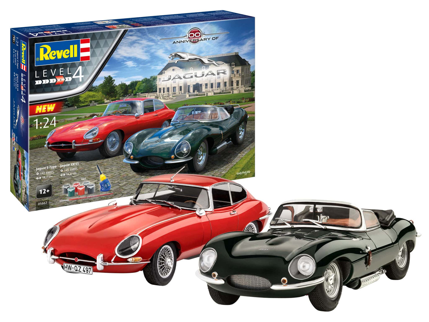 Revell 05667 100th Anniversary of Jaguar Gift Set 1/24