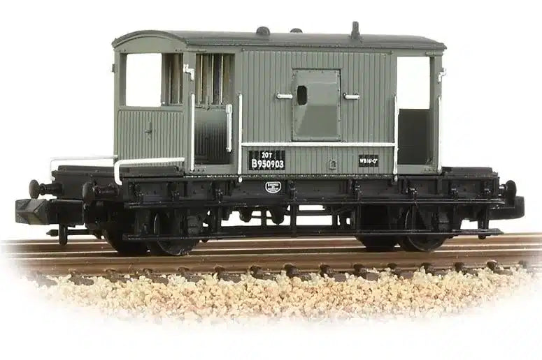 Graham Farish 377-526D BR 20T Brake Van Grey N