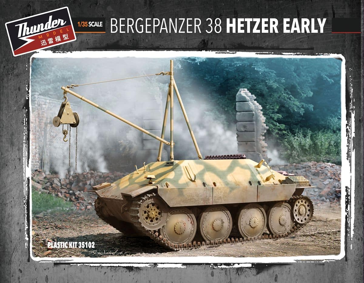 Thunder Model 35102 Bergepanzer 38 Hetzer Early 1/35