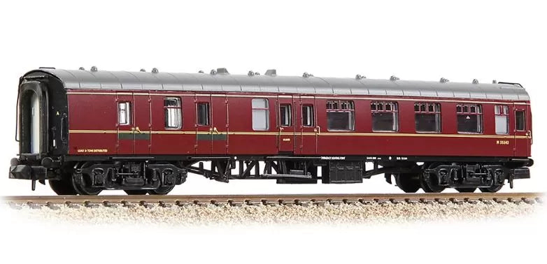Graham Farish 374-187D BR Mk 1 Brake 2nd Corridor Maroon N