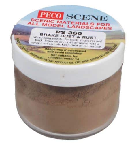 Peco PS-360 Brake Dust and Rust Weathering Powder